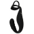 Черное эрекционное кольцо со стимуляцией промежности и анальной пробкой Cock Ring with RC Prostate Plug - Orion - в Махачкале купить с доставкой