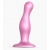 Розовая насадка Strap-On-Me Dildo Plug Curvy size M - Strap-on-me - купить с доставкой в Махачкале