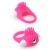 Розовое эрекционное кольцо с щеточкой LIT-UP SILICONE STIMU RING 5 - Dream Toys - в Махачкале купить с доставкой