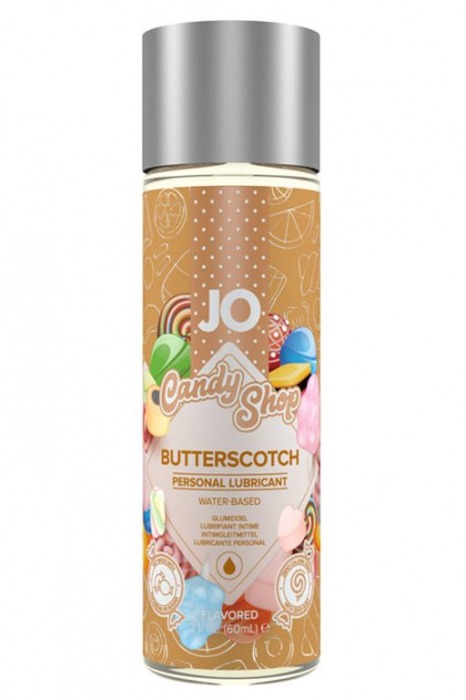 Смазка на водной основе Candy Shop Butterscotch с ароматом ирисок - 60 мл. - System JO - купить с доставкой в Махачкале