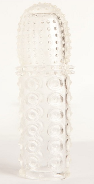 Прозрачная закрытая гелевая насадка - 13,5 см. - Toyfa Basic - в Махачкале купить с доставкой