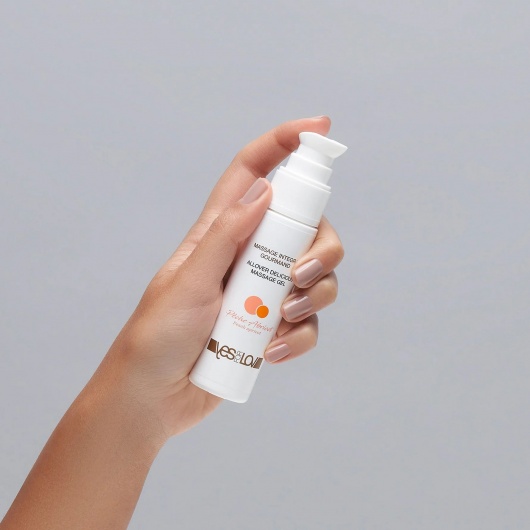 Универсальный массажный гель-смазка Allover Delicious Massage Gel с ароматом персика и аброкоса - 50 мл. - YESforLOV - купить с доставкой в Махачкале