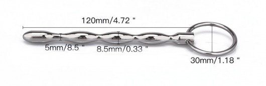 Металлический уретральный плаг с кольцом - Notabu - купить с доставкой в Махачкале