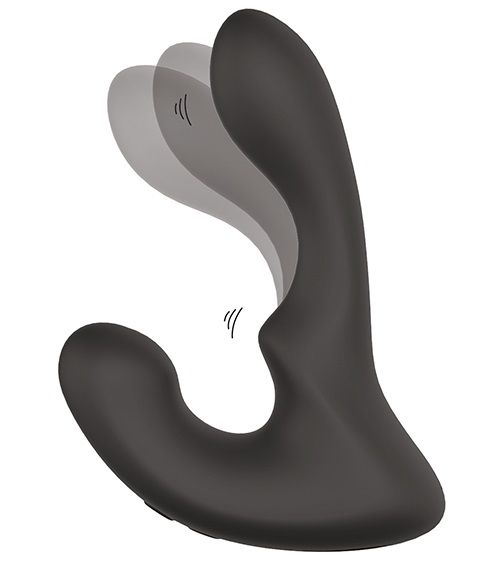 Чёрный массажер простаты с 2 моторами BOOTY ROCKER - Dream Toys - в Махачкале купить с доставкой