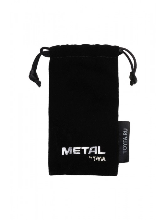 Серебристая коническая анальная пробка с красным кристаллом - 8 см. - ToyFa - купить с доставкой в Махачкале