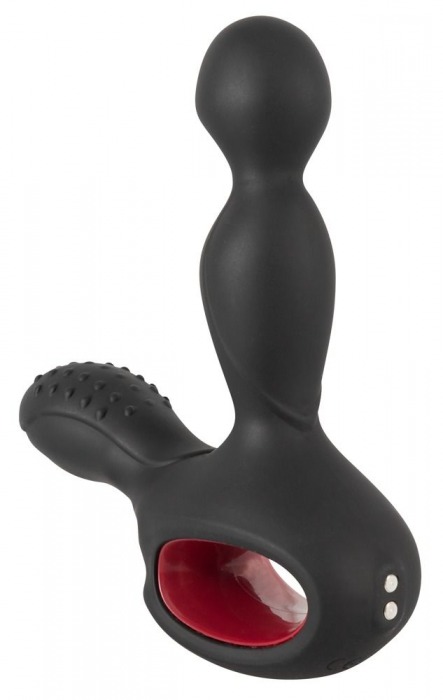 Черный вибромассажер простаты с нагревом и ротацией Prostate Plug - 14,5 см. - Orion - в Махачкале купить с доставкой
