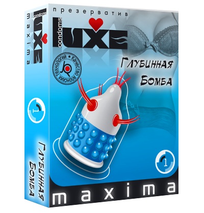 Презерватив LUXE Maxima  Глубинная бомба  - 1 шт. - Luxe - купить с доставкой в Махачкале