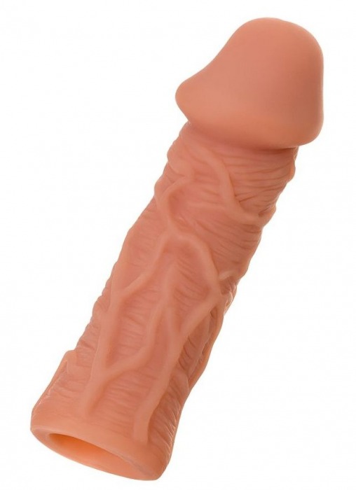 Телесная реалистичная насадка KOKOS Extreme Sleeve 05 с дополнительной стимуляцией - 12,7 см. - KOKOS - в Махачкале купить с доставкой