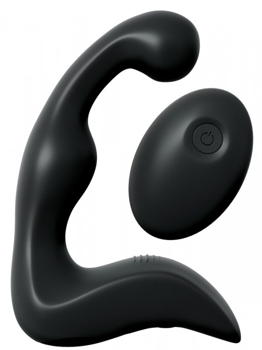 Черный вибромассажер простаты с пультом ДУ Control P-Spot Pro - Pipedream - в Махачкале купить с доставкой