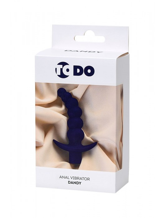 Фиолетовый силиконовый анальный вибратор Dandy - 13,5 см. - ToyFa