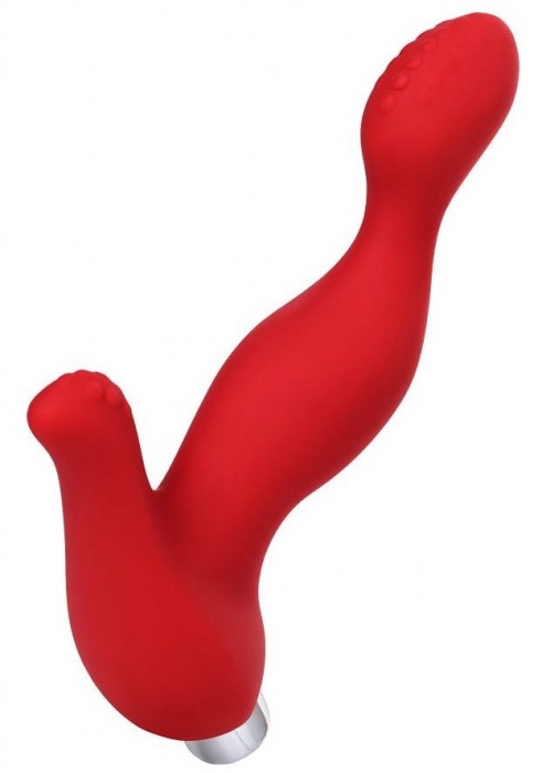 Красный силиконовый вибростимулятор простаты Proman - 12,5 см. - ToyFa - в Махачкале купить с доставкой
