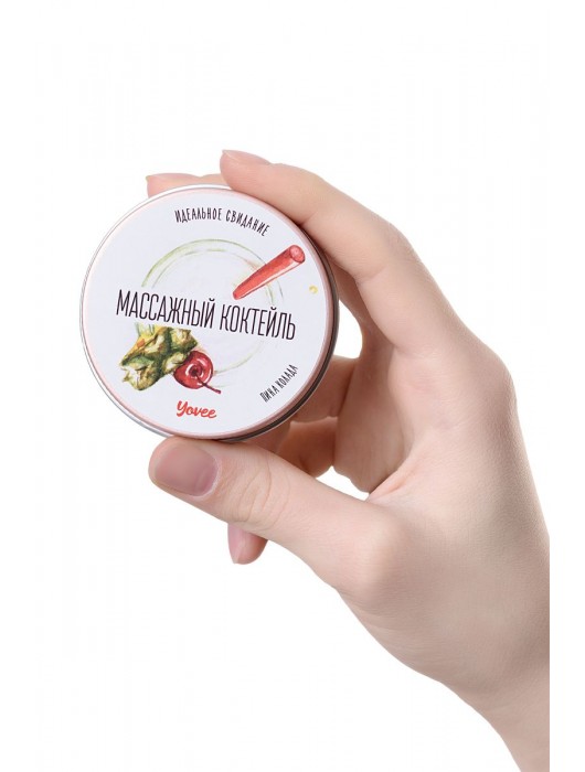 Массажная свеча «Массажный коктейль» с ароматом пина колады - 30 мл. - ToyFa - купить с доставкой в Махачкале
