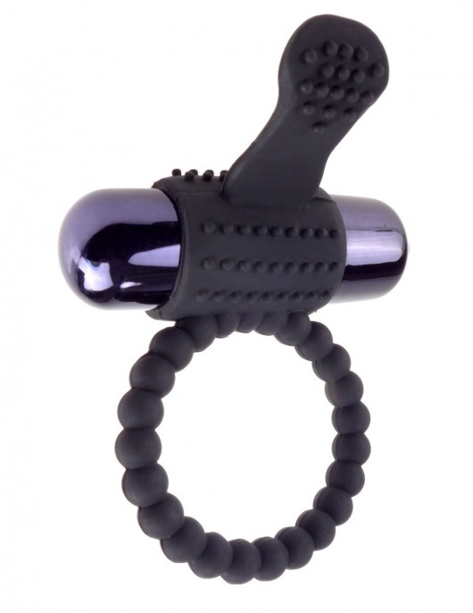 Черное эрекционное виброкольцо Vibrating Silicone Super Ring - Pipedream - в Махачкале купить с доставкой