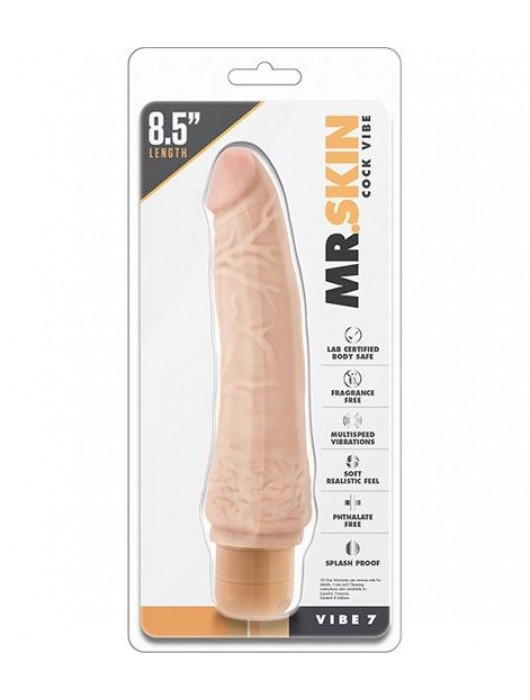 Телесный вибратор Cock Vibe 7 - 21,6 см. - Blush Novelties