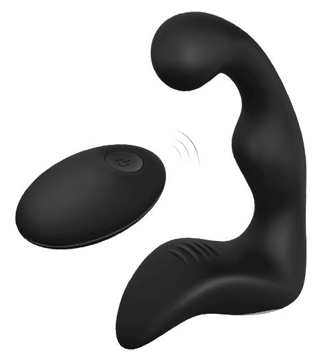 Черный вибромассажер простаты REMOTE BOOTY PLEASER - Dream Toys - в Махачкале купить с доставкой
