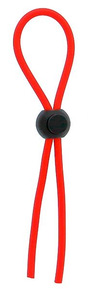 Красное эрекционное лассо с одной бусинкой-утяжкой STRETCHY THICK LASSO - Dream Toys - в Махачкале купить с доставкой