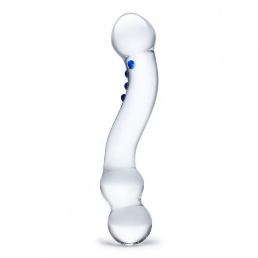 Изогнутый стеклянный стимулятор G-точки Curved G-Spot - 15,2 см. - Glas