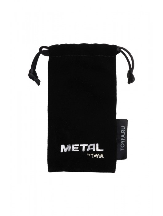 Серебристая конусовидная анальная пробка с фиолетовым кристаллом - 7 см. - ToyFa - купить с доставкой в Махачкале