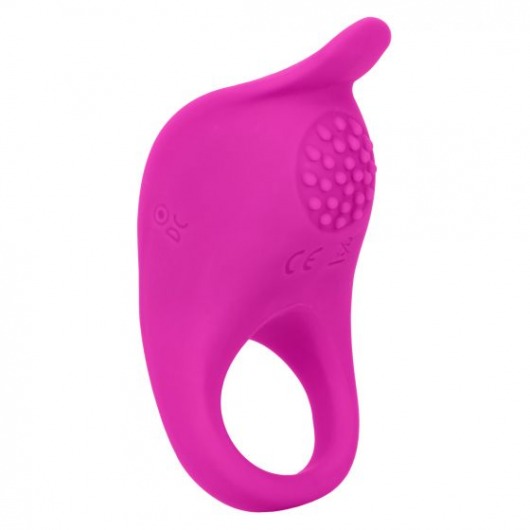 Ярко-розовое эрекционное виброкольцо Silicone Rechargeable Teasing Enhancer - California Exotic Novelties - в Махачкале купить с доставкой