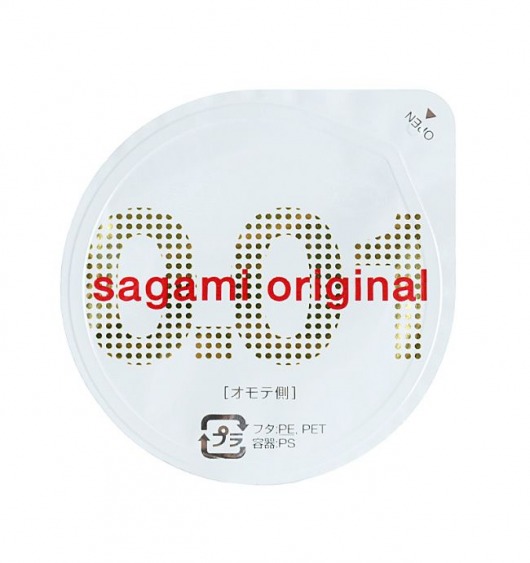 Супертонкий презерватив Sagami Original 0.01 - 1 шт. - Sagami - купить с доставкой в Махачкале