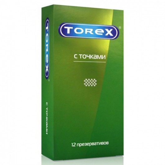 Текстурированные презервативы Torex  С точками  - 12 шт. - Torex - купить с доставкой в Махачкале