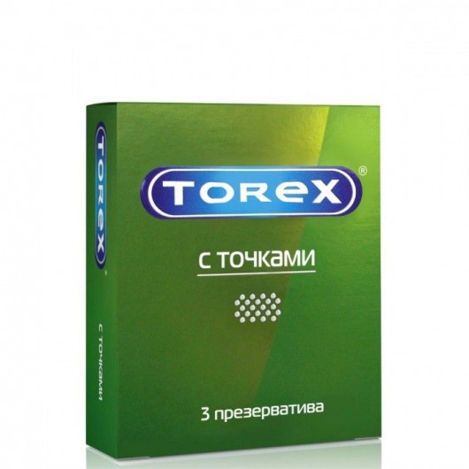 Текстурированные презервативы Torex  С точками  - 3 шт. - Torex - купить с доставкой в Махачкале