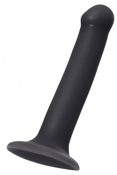 Черный фаллос на присоске Silicone Bendable Dildo M - 18 см. - Strap-on-me - купить с доставкой в Махачкале