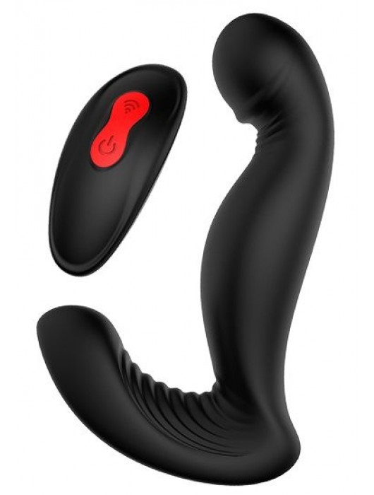 Черный вибромассажер простаты SWIRLING P-PLEASER - Dream Toys - в Махачкале купить с доставкой