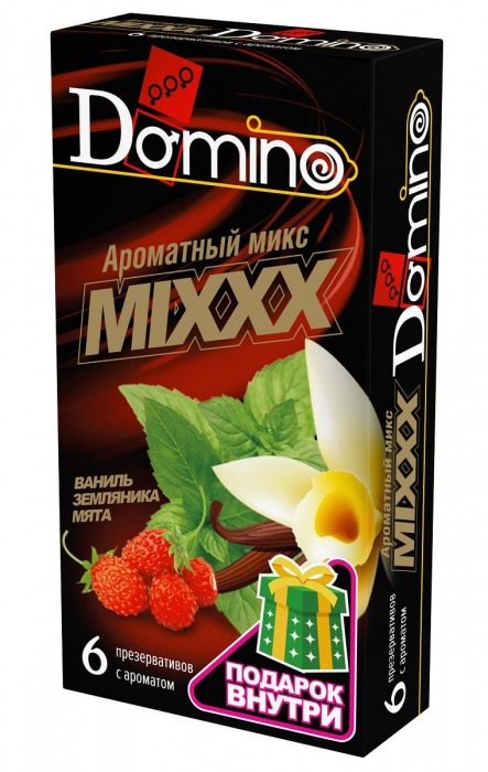 Ароматизированные презервативы DOMINO  Ароматный микс  - 6 шт. - Domino - купить с доставкой в Махачкале