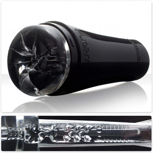 Черный мастурбатор-анус Fleshlight - Flight Pilot - Fleshlight - в Махачкале купить с доставкой