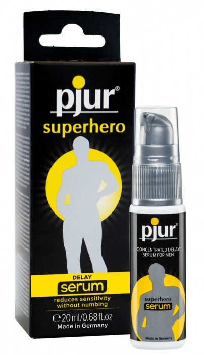 Сыворотка-пролонгатор pjur SUPERHERO Delay Serum - 20 мл. - Pjur - купить с доставкой в Махачкале