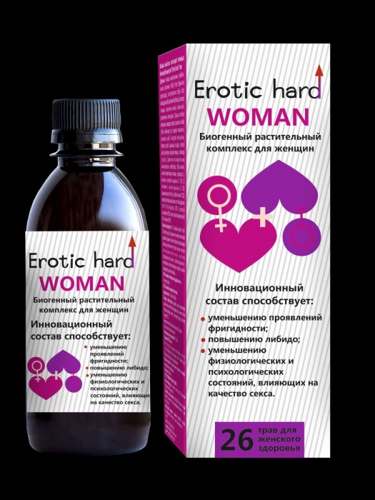 Женский биогенный концентрат для повышения либидо Erotic hard Woman - 250 мл. - Erotic Hard - купить с доставкой в Махачкале