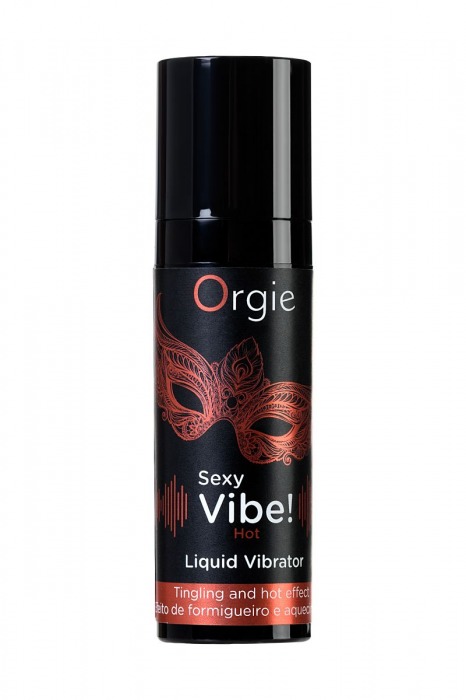 Разогревающий гель для массажа ORGIE Sexy Vibe Hot с эффектом вибрации - 15 мл. - ORGIE - купить с доставкой в Махачкале