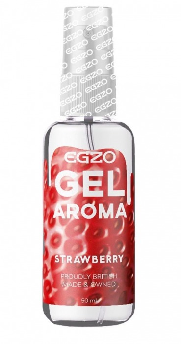 Интимный лубрикант EGZO AROMA с ароматом клубники - 50 мл. - EGZO - купить с доставкой в Махачкале