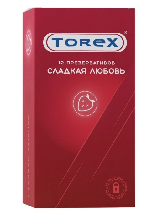 Презервативы Torex  Сладкая любовь  с ароматом клубники - 12 шт. - Torex - купить с доставкой в Махачкале