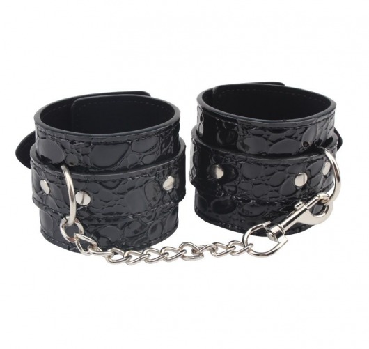 Черные наручники Be good Wrist Cuffs - Chisa - купить с доставкой в Махачкале