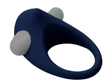 Гладкое синее эрекционное виброкольцо STIMU RING - Dream Toys - в Махачкале купить с доставкой