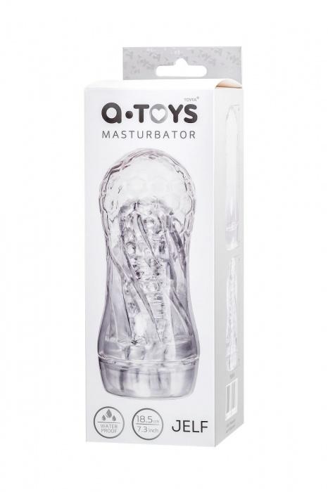 Прозрачный мастурбатор Jelf - A-toys - в Махачкале купить с доставкой