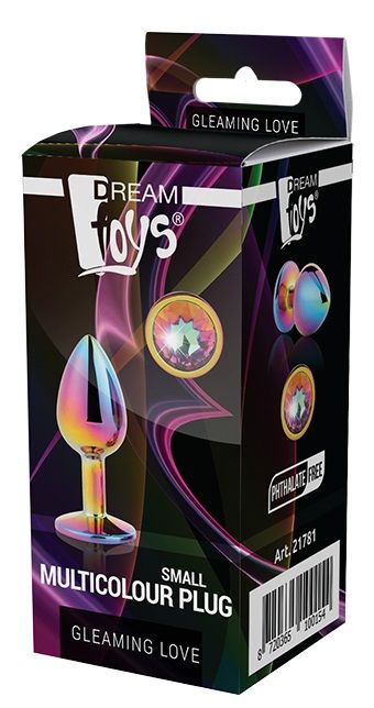 Голографическая анальная втулка с радужным кристаллом - 7,1 см. - Dream Toys - купить с доставкой в Махачкале
