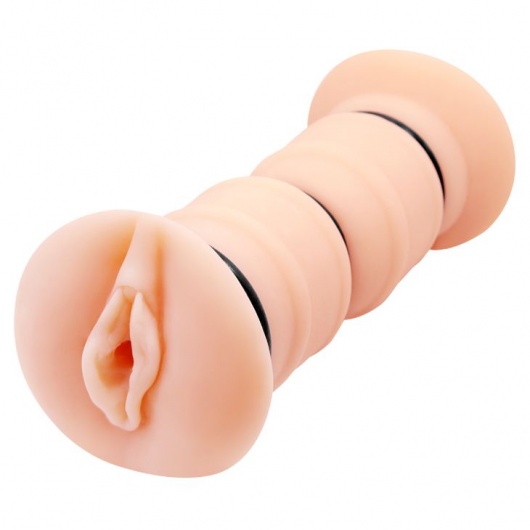 Телесный вибромастурбатор-вагина Michelle - Baile - в Махачкале купить с доставкой