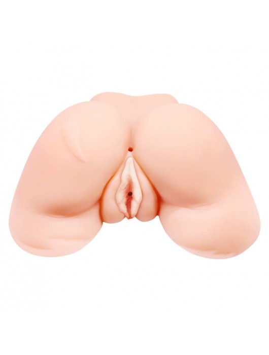 Телесная вибровагина Julie с 2 рабочими отверстиями - Baile - в Махачкале купить с доставкой