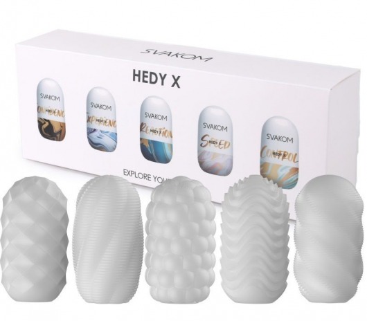 Набор из 5 мастурбаторов Hedy X5 Mixed - Svakom - в Махачкале купить с доставкой