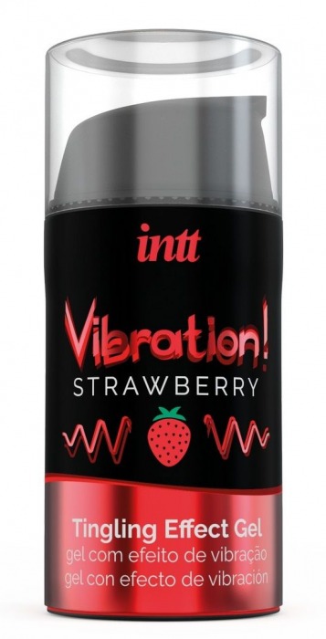 Жидкий интимный гель с эффектом вибрации Vibration! Strawberry - 15 мл. - INTT - купить с доставкой в Махачкале