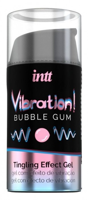 Жидкий интимный гель с эффектом вибрации Vibration! Bubble Gum - 15 мл. - INTT - купить с доставкой в Махачкале