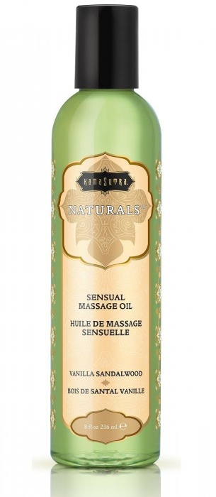 Массажное масло Naturals Vanilla Sandalwood с ароматом ванили и сандала - 236 мл. - Kama Sutra - купить с доставкой в Махачкале