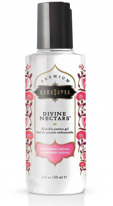 Гель-лубрикант на водной основе Divine Nectars Strawberry Dream с ароматом клубники - 150 мл. - Kama Sutra - купить с доставкой в Махачкале