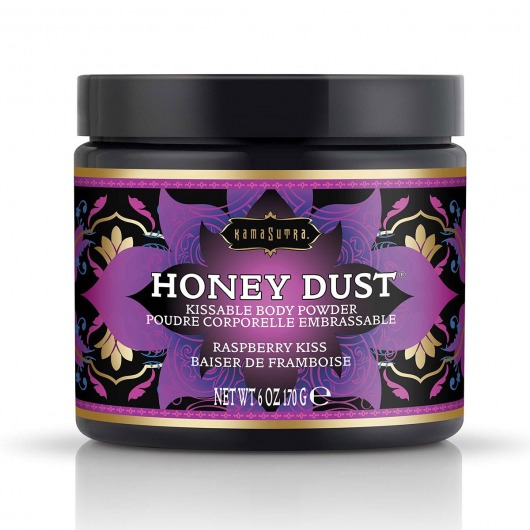 Пудра для тела Honey Dust Body Powder с ароматом малины - 170 гр. - Kama Sutra - купить с доставкой в Махачкале