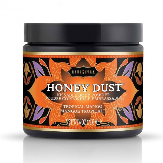 Пудра для тела Honey Dust Body Powder с ароматом манго - 170 гр. - Kama Sutra - купить с доставкой в Махачкале