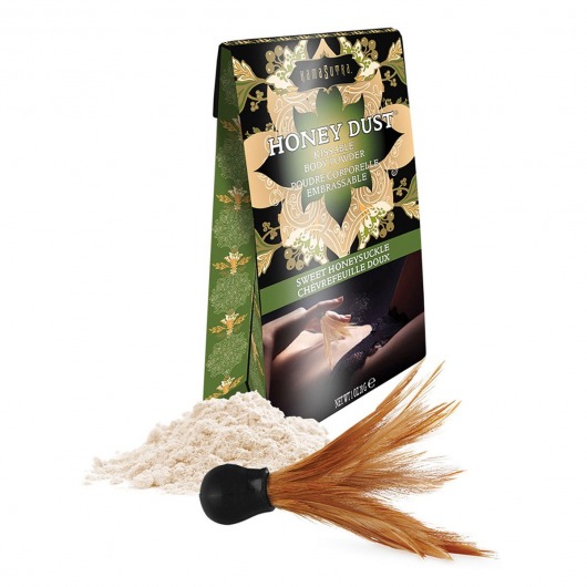 Пудра для тела Honey Dust Body Powder с ароматом жимолости - 28 гр. - Kama Sutra - купить с доставкой в Махачкале