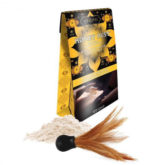Пудра для тела Honey Dust Body Powder с ароматом кокоса и ананаса - 28 гр. - Kama Sutra - купить с доставкой в Махачкале